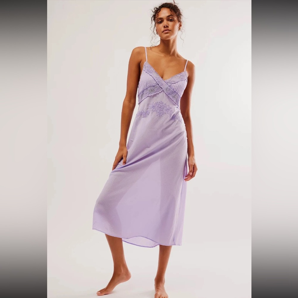 Free People - Going Steady Midi Slip Dress